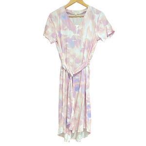 Downeast NWT Hayden Tie Dress Tie Dye Midi Modest Size Large